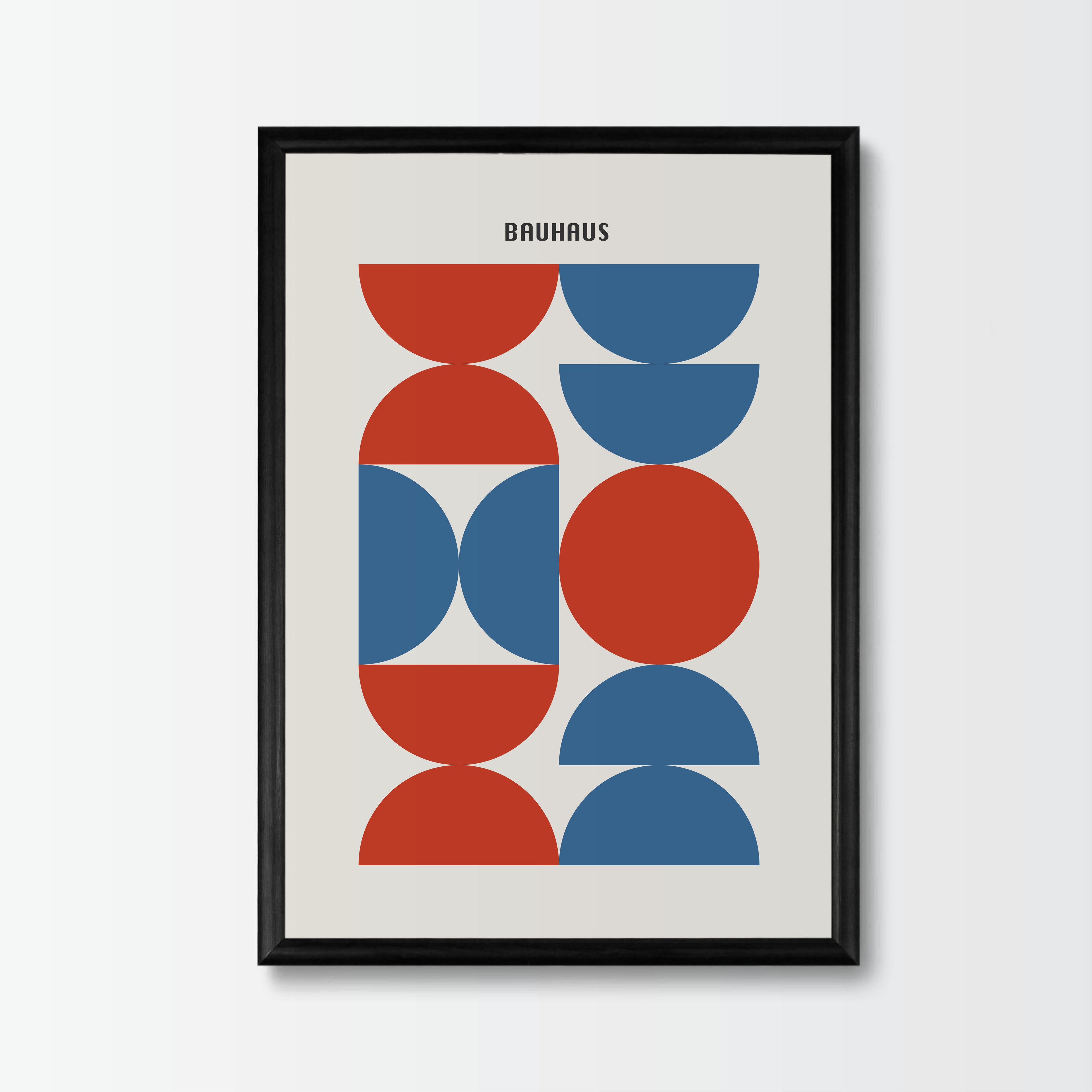 Bauhaus Poster Vibrant Circles - Add sophistication to your home