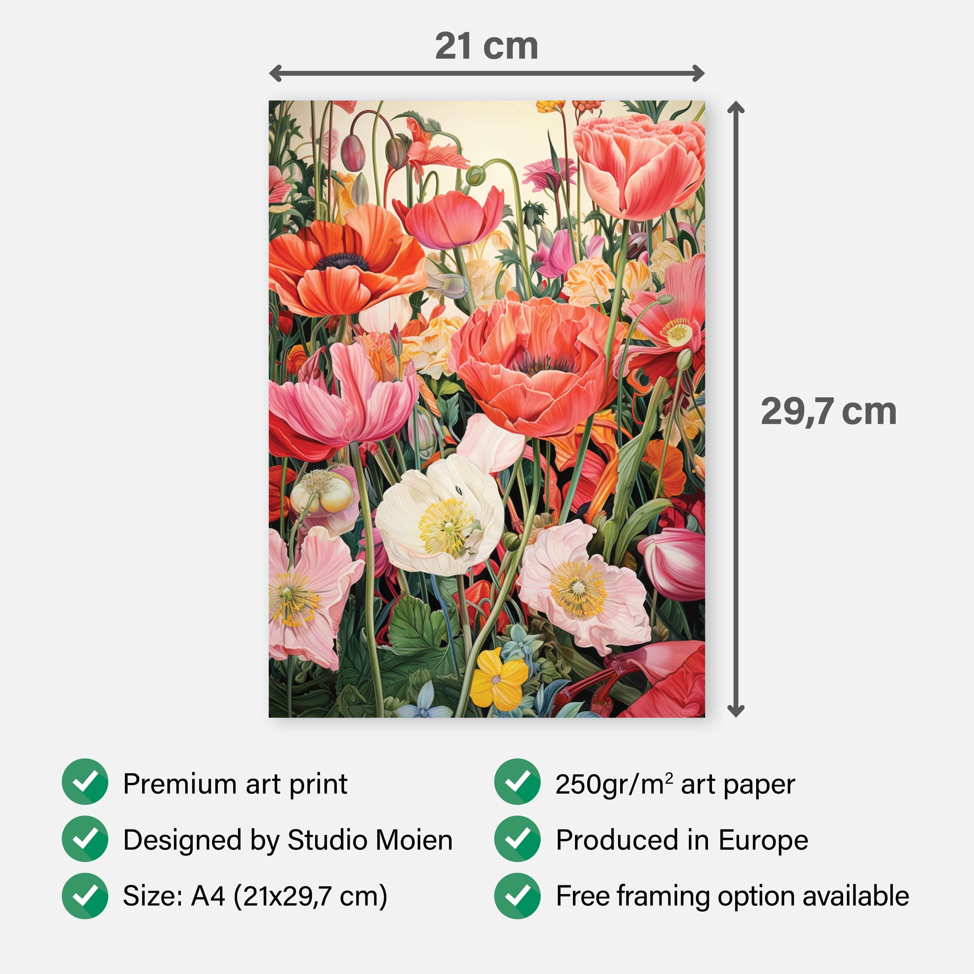 Poster Floral Euphoria - Add sophistication to your home