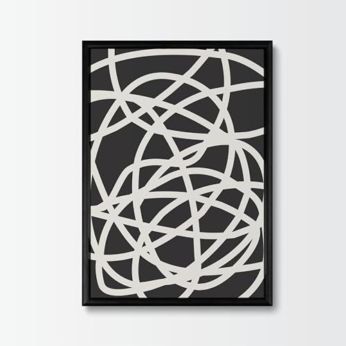 Studio Moien Abstract Framed Posters - A3 Size (21 x 29.7 cm), Abstract Modern Wall Art Prints, Designed in Luxembourg, Made in the EU, 250 gsm Matte Paper