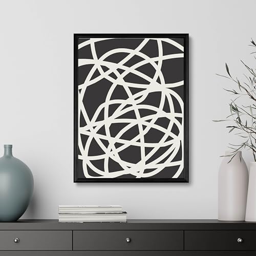 Studio Moien Abstract Framed Posters - A3 Size (21 x 29.7 cm), Abstract Modern Wall Art Prints, Designed in Luxembourg, Made in the EU, 250 gsm Matte Paper