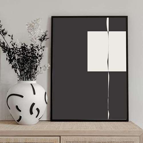 Studio Moien Abstract Framed Posters - A3 Size (21 x 29.7 cm), Abstract Modern Art Prints, Designed in Luxembourg, Made in the EU, 250 gsm Matte Paper (Square)